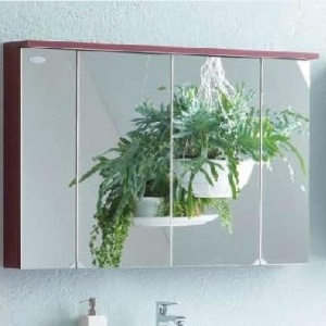 ADELE 110 OGLEDALO SA ORMARIĆEM CRVENA MAT (RED) – KOLPA SAN