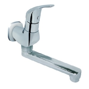 BATERIJA ZA HLADNU VODU ZIDNA 150mm JEDNORUČNA  – ROSAN