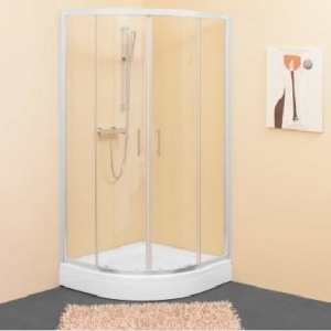 SQ LINE TKP R80 TUŠ KABINA VISINE 190 CHINCHILLA KALJENO STAKLO 5/6mm BELI RAM – KOLPA SAN