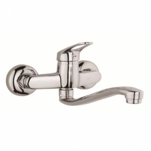 ALLEGRA NEW BATERIJA ZA SUDOPERU ILI LAVABO ZIDNA KRAĆI IZLIV – CAPO CASA