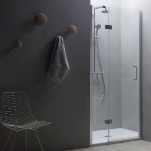 ATLAS TV/S 120-L LEVA TUŠ VRATA (PARAVAN) VISINE 195 PROVIDNO KALJENO STAKLO 6mm HROM RAM – KOLPA SAN