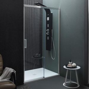 MONTES TV2D/S 120-D DESNA TUŠ VRATA (PARAVAN) VISINE 200 PROVIDNO KALJENO STAKLO 8mm HROM RAM – KOLPA SAN