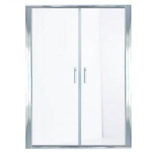 AQUA 180 TUŠ VRATA (PARAVAN) VISINE 190 PROVIDNO KALJENO STAKLO 5mm HROM RAM – LINNI