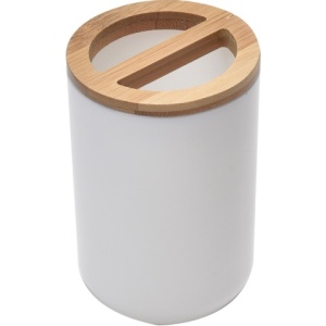 ČAŠA ZA ČETKICE BAMBUS BELA – TENDANCE