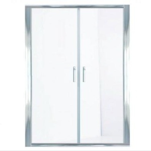 OPAL 150 TUŠ VRATA (PARAVAN SA 2 VRATA) VISINE 195 PROVIDNO KALJENO STAKLO 6mm HROM RAM – CONCEPT