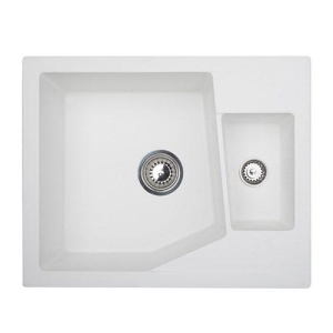 SUDOPERA GRANITNA XLINEA 1.5D BELA 620X500 SA SIFONOM fi90/fi60 METALAC