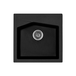 SUDOPERA GRANITNA XLINEA 50 CRNA 500X500 SA SIFONOM fi90 METALAC