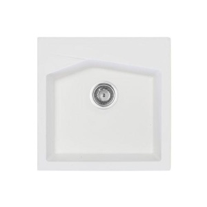 SUDOPERA GRANITNA XLINEA 50 BELA 500X500 SA SIFONOM fi90 METALAC