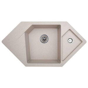 SUDOPERA GRANITNA XDIAMOND BEŽ 960X510 SA POP-UP SIFONOM fi90/fi60 METALAC