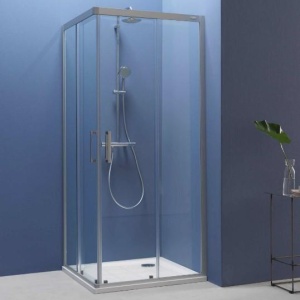 PULSAR TKK 100X100 TUŠ KABINA VISINE 200 MASTER CARE KALJENO STAKLO 6mm HROM RAM – KOLPA SAN